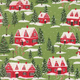 Holiday Cheer Cardinals Village Mistletoe 20972 13 by Stacy Iest Hsu- Moda- 1/2 Yard