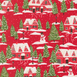 Holiday Cheer Cardinals Village Poinsettia 20972 17 by Stacy Iest Hsu- Moda- 1/2 Yard