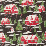 Holiday Cheer Cardinals Village Midnight 20972 20 by Stacy Iest Hsu- Moda- 1/2 Yard