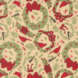 Holiday Cheer Deck The Halls Natural 20973 11 by Stacy Iest Hsu- Moda- 1/2 Yard