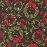 Holiday Cheer Deck The Halls Midnight 20973 20 by Stacy Iest Hsu- Moda- 1/2 Yard