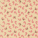 Holiday Cheer Candy Cane Natural 20975 11 by Stacy Iest Hsu- Moda- 1/2 Yard