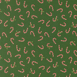 Holiday Cheer Candy Cane Evergreen 20975 14 by Stacy Iest Hsu- Moda- 1/2 Yard