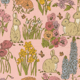 My Secret Garden- Garden Bunnies- Petal 20982 23  by Stacy Iest Hsu- Moda- 1/2 Yard