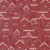 Gingerbread Lane Landscape Cranberry 26150 18 by Kiley's Quilt Room- Moda- 1/2 Yard
