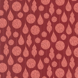 Gingerbread Lane Crystal Ornaments Cranberry 26151 18 by Kiley's Quilt Room- Moda- 1/2 Yard