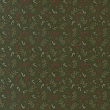 Gingerbread Lane- Holly Candy Pine 26157 151 by Kiley's Quilt Room- Moda- 1/2 Yard
