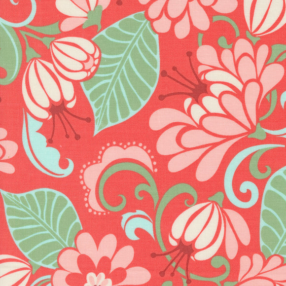 Tango Sarabande Tangerine 27330 12 by Kate Spain-Moda- 1/2 Yard