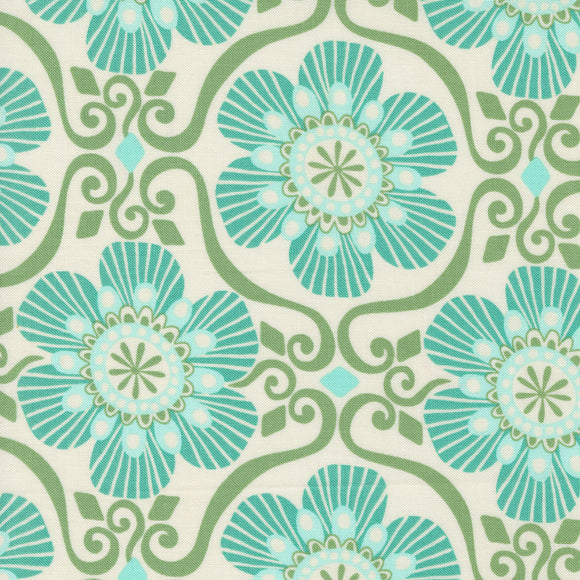 Tango Barcelona Cream Sea 27334 11 by Kate Spain-Moda- 1/2 Yard