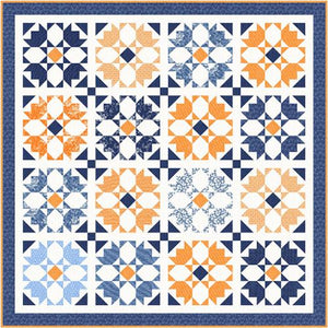 PREORDER Rosehips Quilt Kit using Denim and Daisies  by Fig Tree and Co- Moda-80" X 80""