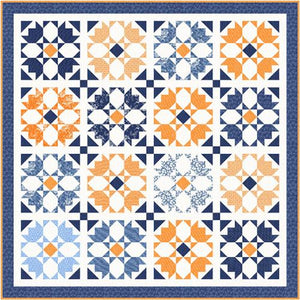 Rosehips Quilt Kit using Denim and Daisies  by Fig Tree and Co- Moda-80" X 80""