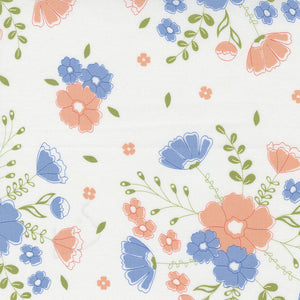 PREORDER Peachy Keen Moonlit Meadow Off White 29170 11 by Corey Yoder- Moda- 1 yard