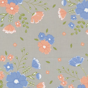 Peachy Keen Moonlit Meadow Grey 29170 12 by Corey Yoder- Moda- 1 yard