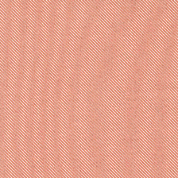 Peachy Keen Bias Stripe Coral 29177 29 by Corey Yoder- Moda- 1 yard