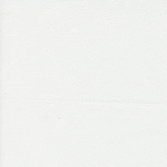 PREORDER Starberry Winter Sketch Off White White 29181 21 by Corey Yoder- Moda- 1/2 yard
