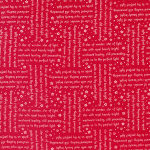 PREORDER Starberry Woven Song Red 29184 22 by Corey Yoder- Moda- 1/2 yard