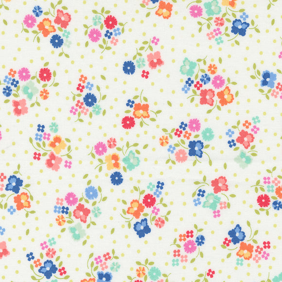 Cali & Co Flower Dot Cloud Multi 29190 11 by Corey Yoder- Moda- 1/2 Yard