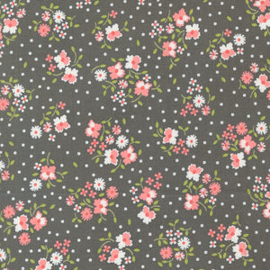 Cali & Co Flower Dot Slate 29190 24 by Corey Yoder- Moda- 1/2 Yard