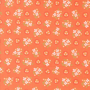 Cali & Co Ring Around Posie Melon 29191 14 by Corey Yoder- Moda- 1/2 Yard