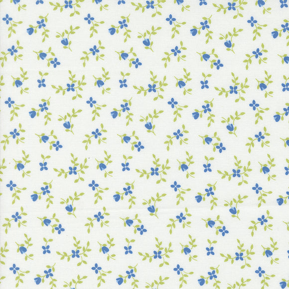 Cali & Co Vine and Bud Cloud Cobalt 29192 21 by Corey Yoder- Moda- 1/2 Yard