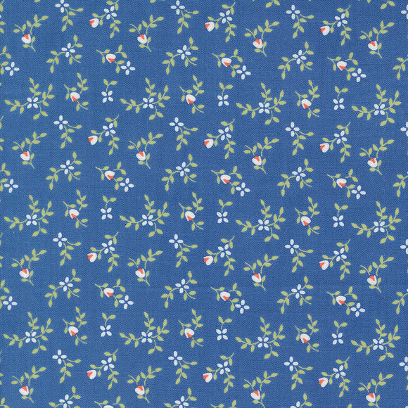 Cali & Co Vine and Bud Cobalt 29192 41 by Corey Yoder- Moda- 1/2 Yard