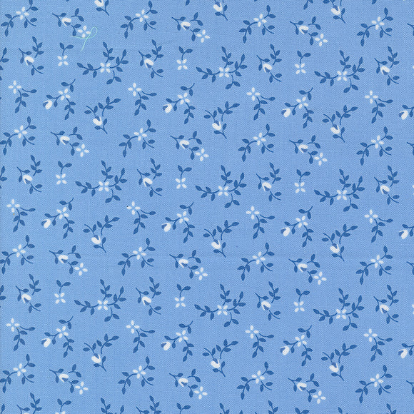 Cali & Co Vine and Bud Sky Blue 29192 42 by Corey Yoder- Moda- 1/2 Yard