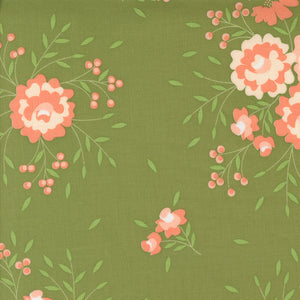 Abloom Springtime Rose Prairie Green 29210 15 by Corey Yoder- Moda- 1/2 yard