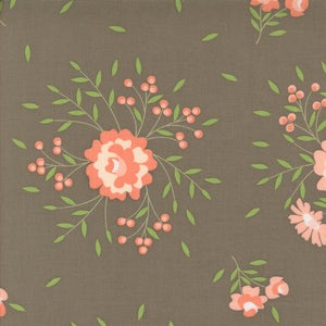 Abloom Springtime Rose Slate 29210 19 by Corey Yoder- Moda- 1/2 yard