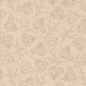 Abloom Spring Sketch Stone 29211 20 by Corey Yoder- Moda- 1/2 yard