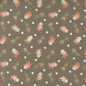 Abloom Birdhouses Slate 29213 19 by Corey Yoder- Moda- 1/2 yard