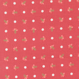 In The Garden Dotted Sprig Strawberry 29232 12 by Corey Yoder- Moda- 1/2 Yard