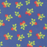 Fruit Salad- Strawberries-  Cobalt 29243 24 by Corey Yoder- Moda- 1/2 Yard