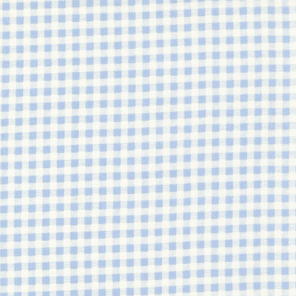 Blueberry Delight Gingham Checks Sky 3038 11 by Bunny Hill Designs - 1/2 yard