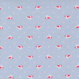 Hollyhocks and Roses Little Bird Sky 3053 13 by Bunny Hill Designs - Moda - 1/2 Yard