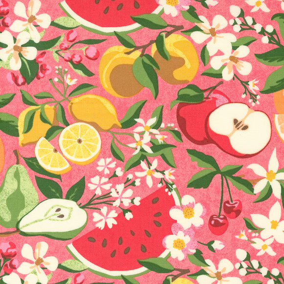 Fruit Loop Fruit Flowers  Lilly Pilly 30730 12 by Basic Grey for Moda- 1/2 Yard
