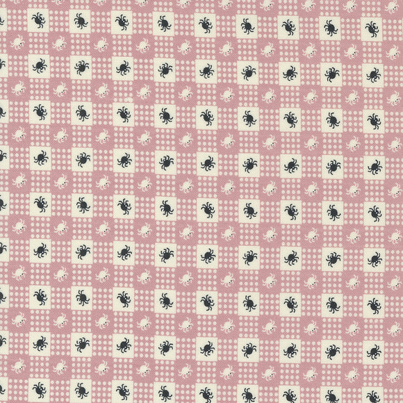 Owl O Ween Gingham Spider Spell 31194 16 by Urban Chiks-Moda- 1 YARD