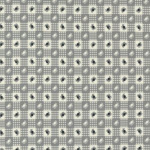 Owl O Ween Gingham Spider Fog 31194 18 by Urban Chiks-Moda- 1 YARD