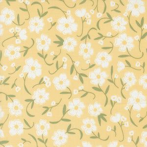 Flower Girl Flower Fields Buttermilk 31730 14 by Heather Briggs- Moda- 1/2 Yard