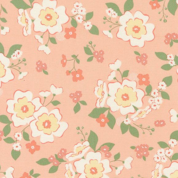 Dainty Meadow Wild Boutique Peachy 31740 17 by Heather Briggs- Moda -1/2 Yard