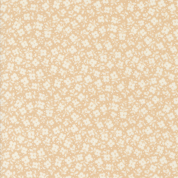 Dainty Meadow Tossed Petals Wheat 31745 12 by Heather Briggs- Moda -1/2 Yard