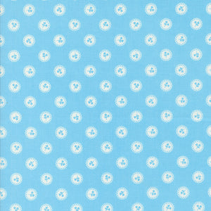 Dainty Meadow Dainty Dot Bluebell 31746 23 by Heather Briggs- Moda -1/2 Yard