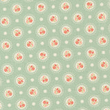 Sunbonnet Flower Dots Dusty Blue 31762 21  from Heather Briggs- Moda - 1/2 Yard