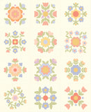 Pastel Prairie Panel Porcelain 31771 11 by Heather Briggs- Moda- 36 X 44"