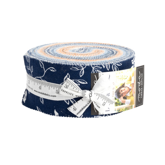 PREORDER Denim and Daisies Jelly Roll 35380JR-  by Fig Tree and Co- Moda -