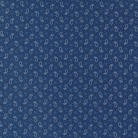 PREORDER Denim and Daisies Petite Paisleys Midnight Jeans 35387 18 by Fig Tree and Co- Moda- 1/2 Yard