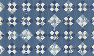 PREORDER Denim and Daisies Sweet Sixteen Patchwork Cheater Panel Midnight Jeans 35388 12 by Fig Tree and Co- Moda- 1 yard 60" wide