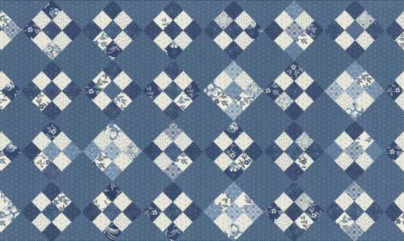 PREORDER Denim and Daisies Sweet Sixteen Patchwork Cheater Panel Midnight Jeans 35388 12 by Fig Tree and Co- Moda- 1 yard 60