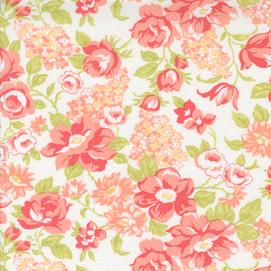 Portofino Tuscan Blooms Cloud 35390 11 by  Fig Tree- Moda- 1/2 Yard