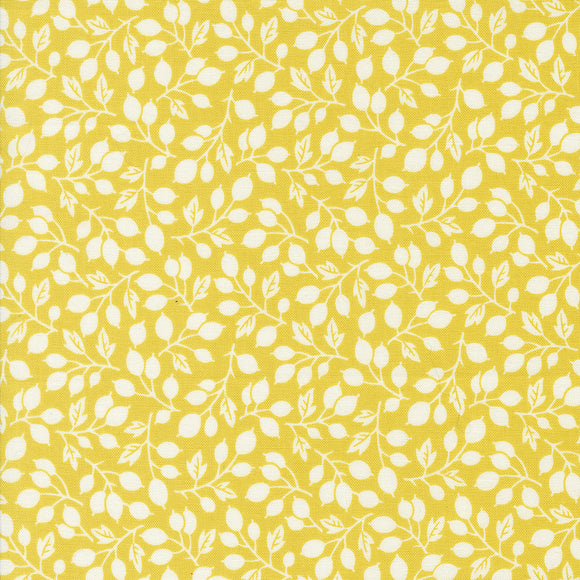 Portofino Olive Branch Citron 35393 27 by  Fig Tree- Moda- 1/2 Yard