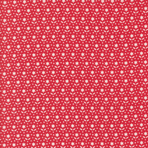 PREORDER Buon Natale Star Blooms Pomegranate 35405 14 by Fig Tree - Moda- 1/2 yard